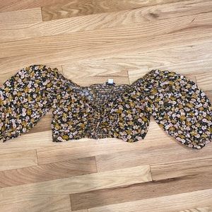 American Eagle floral crop top